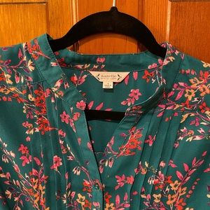 NWT Nanette Lenore Teal Floral size 14 Dress